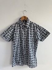 Ben Sherman Beatles Shirt Mens Small Grey Short Sleeve Scooter 60s Casuals Mod