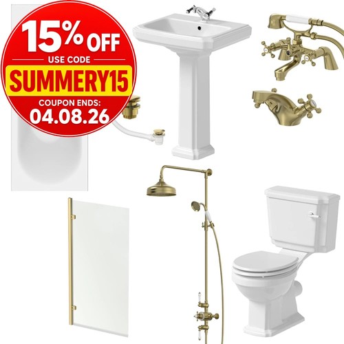 Bathroom suite 1700mm - bathroom,