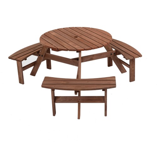 Birchtree picnic table - table, bench