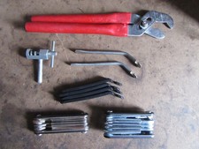 Small Bundle of Bike Tools: Multi Tool Cyclo Chain Headset spanner, tyre levers