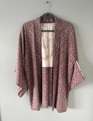 Japanese vintage silk haori - vintage,
