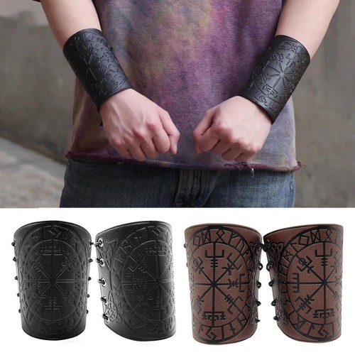 Leather arm guards gauntlet - pu,