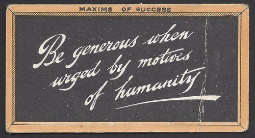 Singleton cole maxims of - cole,