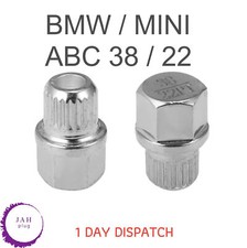 ABC 38 / 22 LNWK FOR BMW MINI MASTER LOCKING SECURITY WHEEL NUT KEY SPLINE RIB