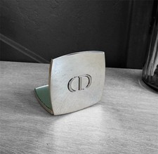 DIOR BEAUTY Compact Double-Sided Mirror SILVER GWP Limited Edition NIB 3x3”