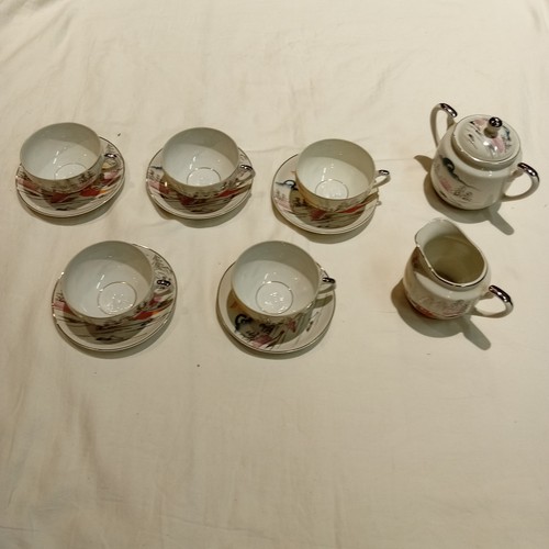 Kutani tea set - tea, multi