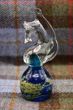 Vintage Mdina Glass Seahorse