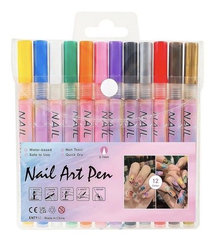 Colours diy nail - nail, pens