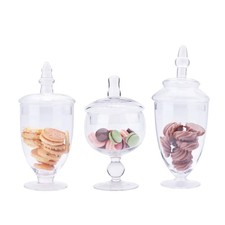 Glass Apothecary Jars with