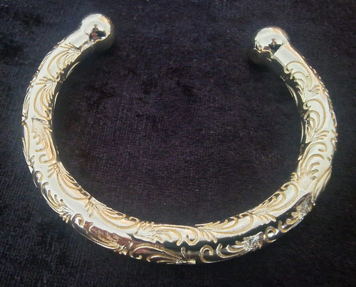 Gold plated torque bangle - torque, |