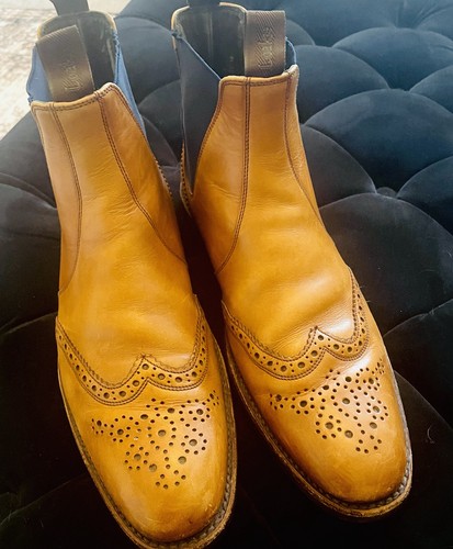 Loake hoskins leather brogue - loake,