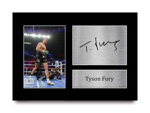 Tyson fury signed framed - tyson, a4