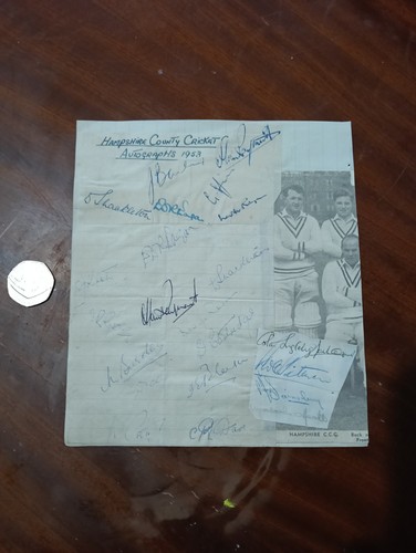 Hampshire 1953 cricket team - hampshire,