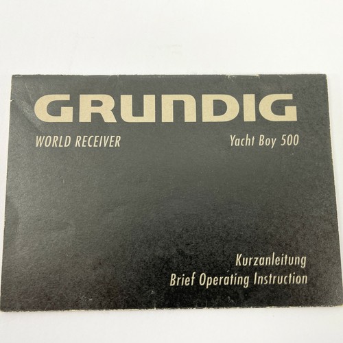 Grundig world receiver - world,