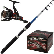 Telescopic Fishing Rod Reel 6ft Travel Holiday Combo