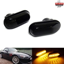 2x Black Side Indicator LED