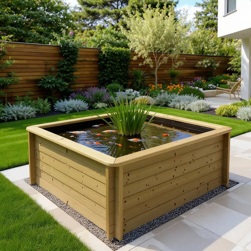 Wooden pond 2m - x,