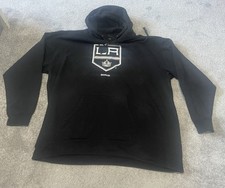 LA Kings Hoodie Sweatshirt Pullover Black NHL Hockey Reebok Size 2xl Xxl