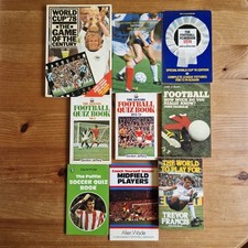 Football Book Mixed Bundle × 9 Paperbacks 1970s & 1980s VGC