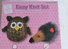 Make & Create Your Own Hedgehog Pet Craft Unique Knitting Easy Knit Set Kit 