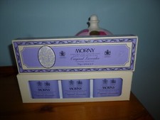 Morny Perfumed Fine English Soap Original Lavender 3 x 75g BNIB
