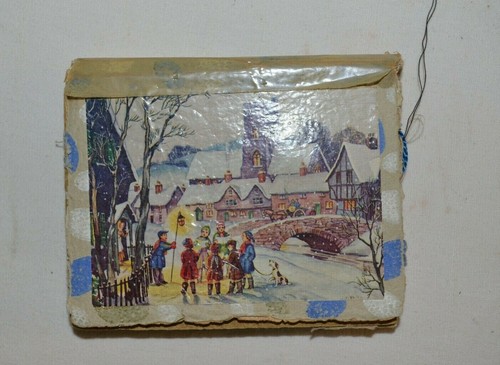 Vintage book cardboard needle - book,