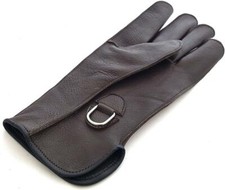 Falconry Glove Cow Hide Leather Bird Handling Single Layer Leather Glove.
