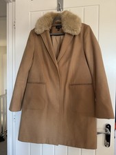 Topshop Camel Brown Coat With