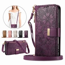 Zip Wallet Case Leather Flip