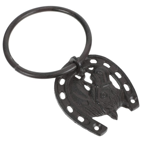Cast iron towel ring - towel, vintage