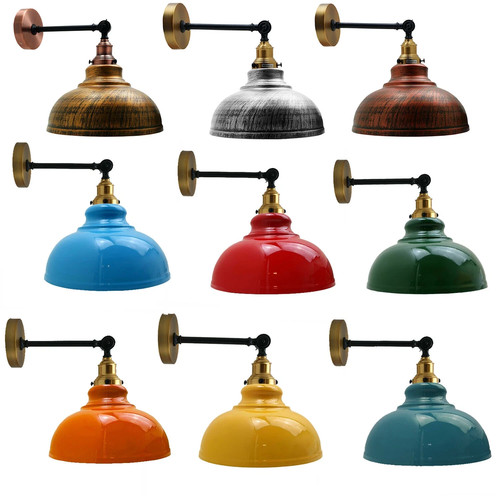 Vintage industrial wall - vintage, lights