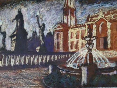 Ken stewart fountain - ken, cityscape