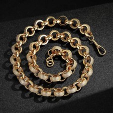 Men 18k gold - gold, belcher