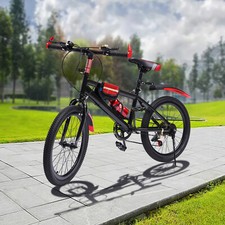 20 Inch Unisex Mountain Bike MTB Bike Kids Girls Boys Bike 7 Gang Speed 85 Kg