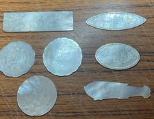 7 Antique Chinese Hand Carved