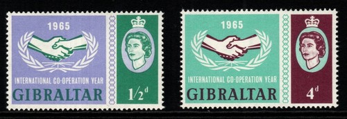 Gibraltar sg182 1965 - gibraltar, sg182/3