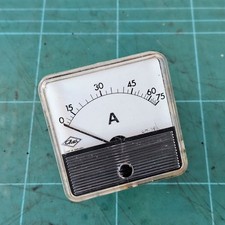 Vintage Petter 75A Amp Ammeter Panel Gauge Generator Stationary Engine
