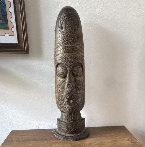 Large hand carved - carved, tribal