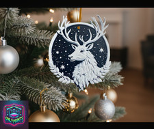 Set of 5 Christmas Stag