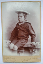 Leicester Cabinet Card Boy Sailor Uniform by Mr Frank Brown