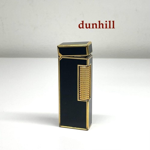 Dunhill gas lighter black - gas, gold