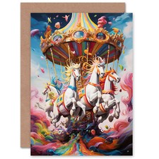 Magical Carousel in Rainbow