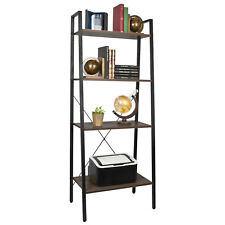4 Tier Ladder Shelves Display Cabinet Bookshelf Unit Home Living Room Furniture