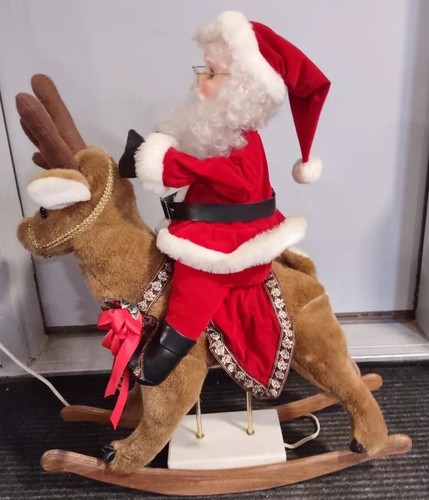 Vintage large rocking santa - rocking,