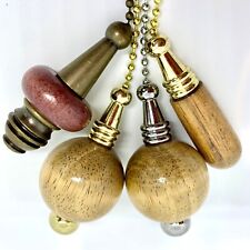 WOOD PULL CORD LIGHT PULL