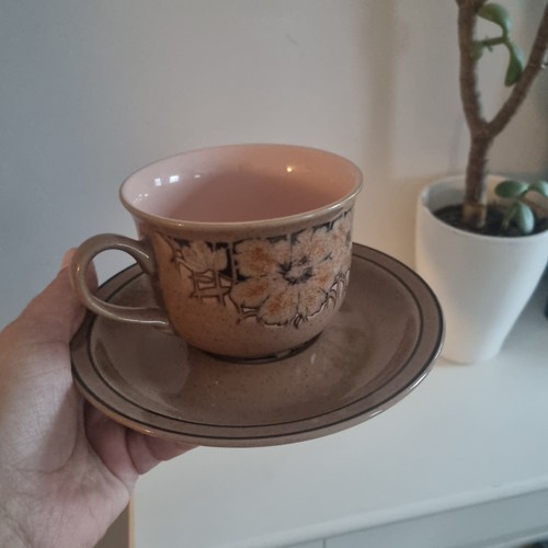 Denby sumatra cup - and, saucer