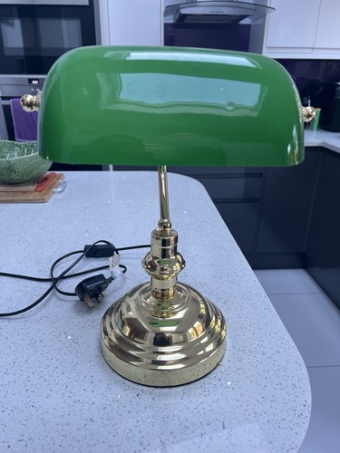 Vintage green brass bankers - vintage,