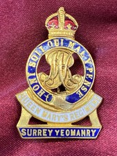 WW1/2 SurreyYeomanry Enamel