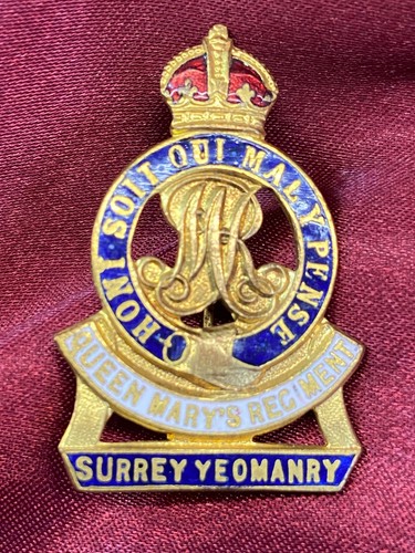 Ww1 surreyyeomanry enamel - ww1/2,