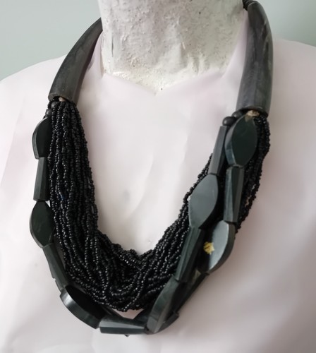 58cm long multi strand african - multi,
